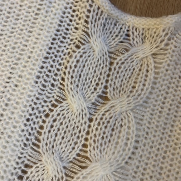 Almost Famous New Crochet Open Cardigan Sweater M - Picture 5 of 6